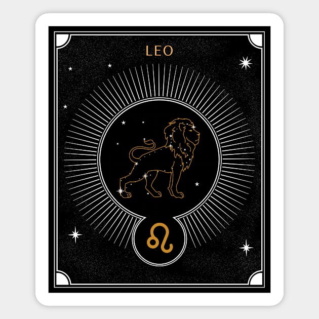 Leo | Astrology Zodiac Sign Design Magnet by The Witch's Life